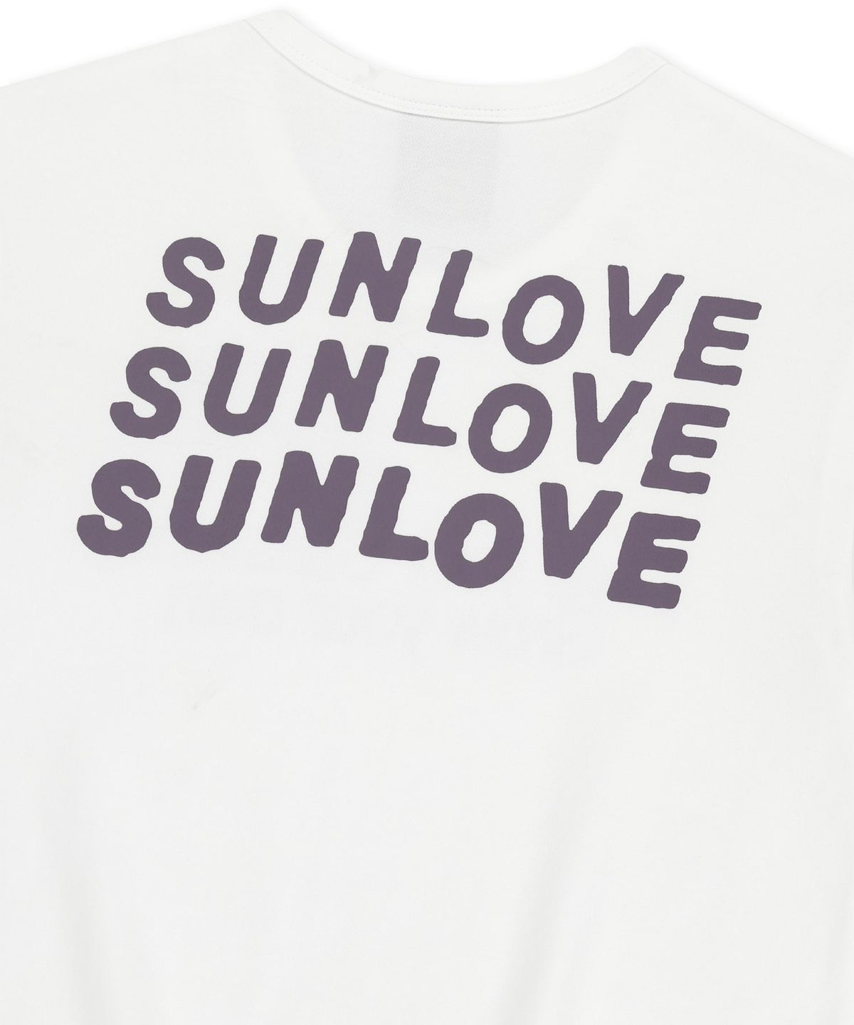 썬러브투어(SUNLOVETOUR) W Love Your Sunshine Tee White/Lavender