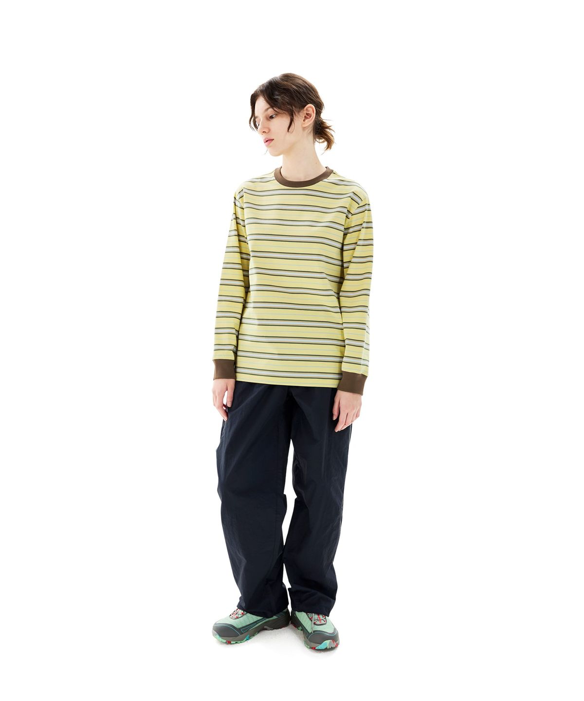 썬러브투어(SUNLOVETOUR) 33 Stripe LS Tee Yellow
