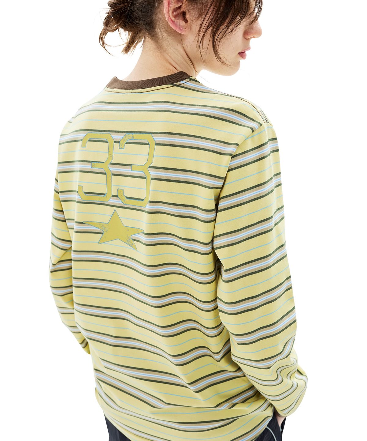 썬러브투어(SUNLOVETOUR) 33 Stripe LS Tee Yellow
