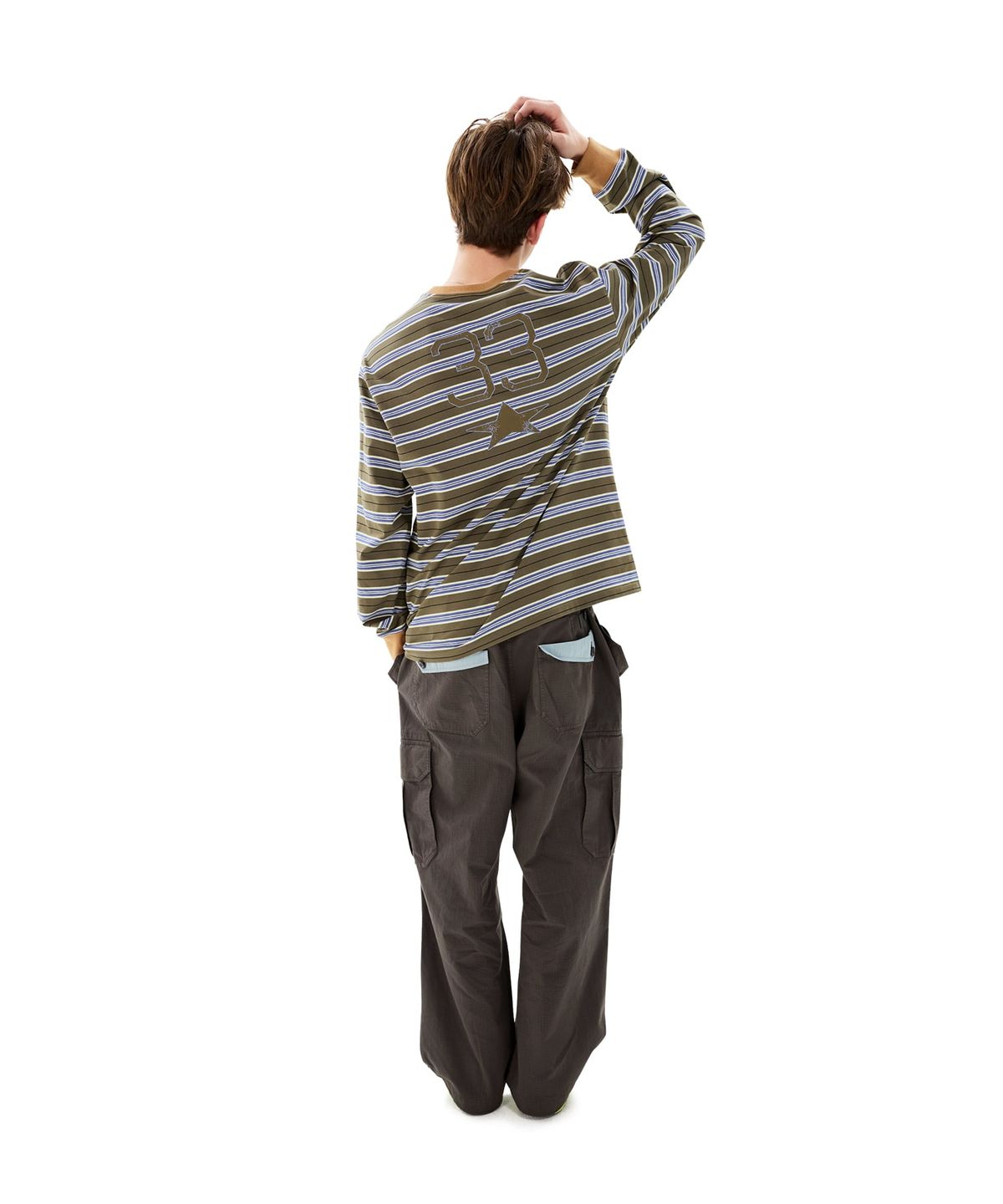 썬러브투어(SUNLOVETOUR) 33 Stripe LS Tee Brown