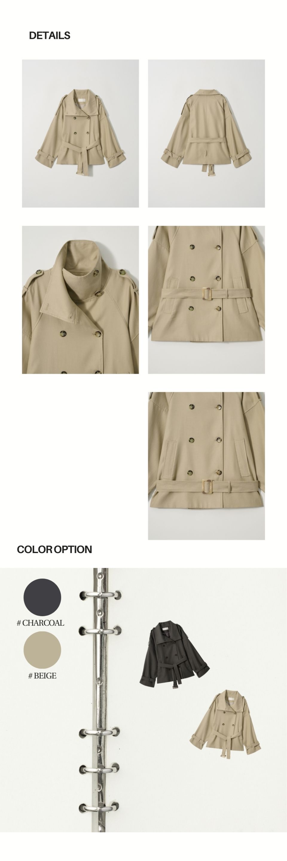 MUSINSA公式 | ASURA AUTHENTIC TRENCH JACKET (BEIGE)