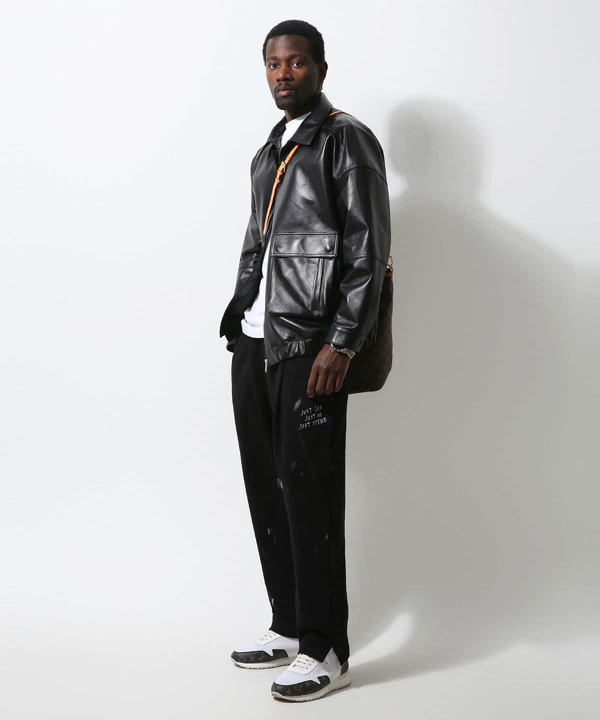 스트라이크(STRIKE) Artisan Splatter Atelier Pants (BLACK)