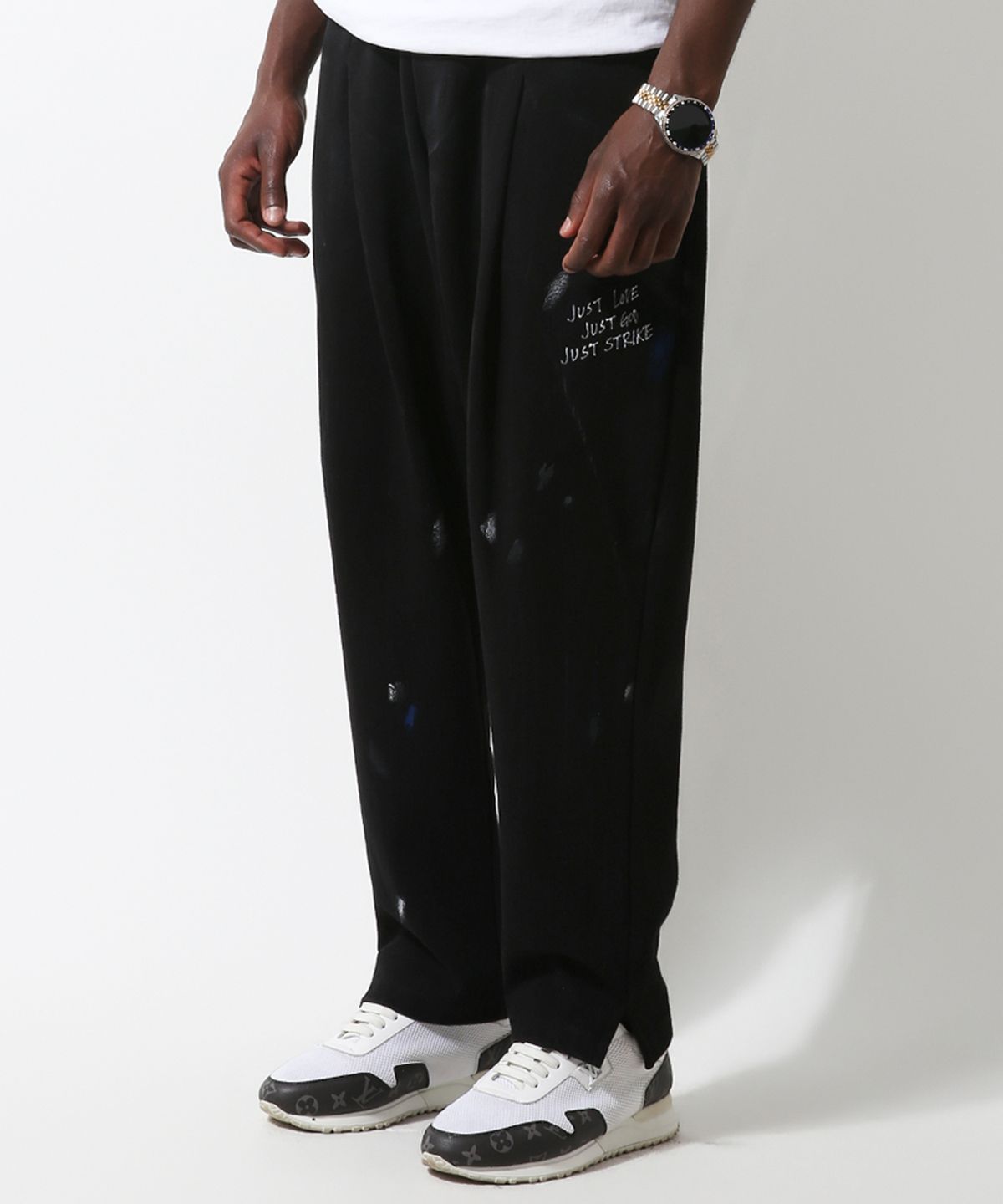 스트라이크(STRIKE) Artisan Splatter Atelier Pants (BLACK)