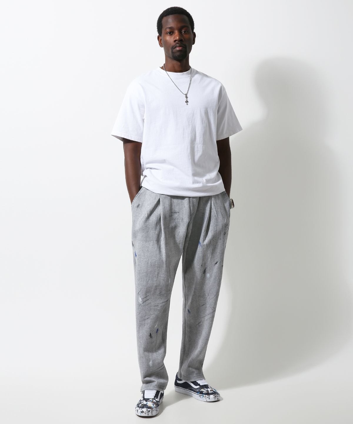 스트라이크(STRIKE) Artisan Splatter Atelier Pants (GREY)