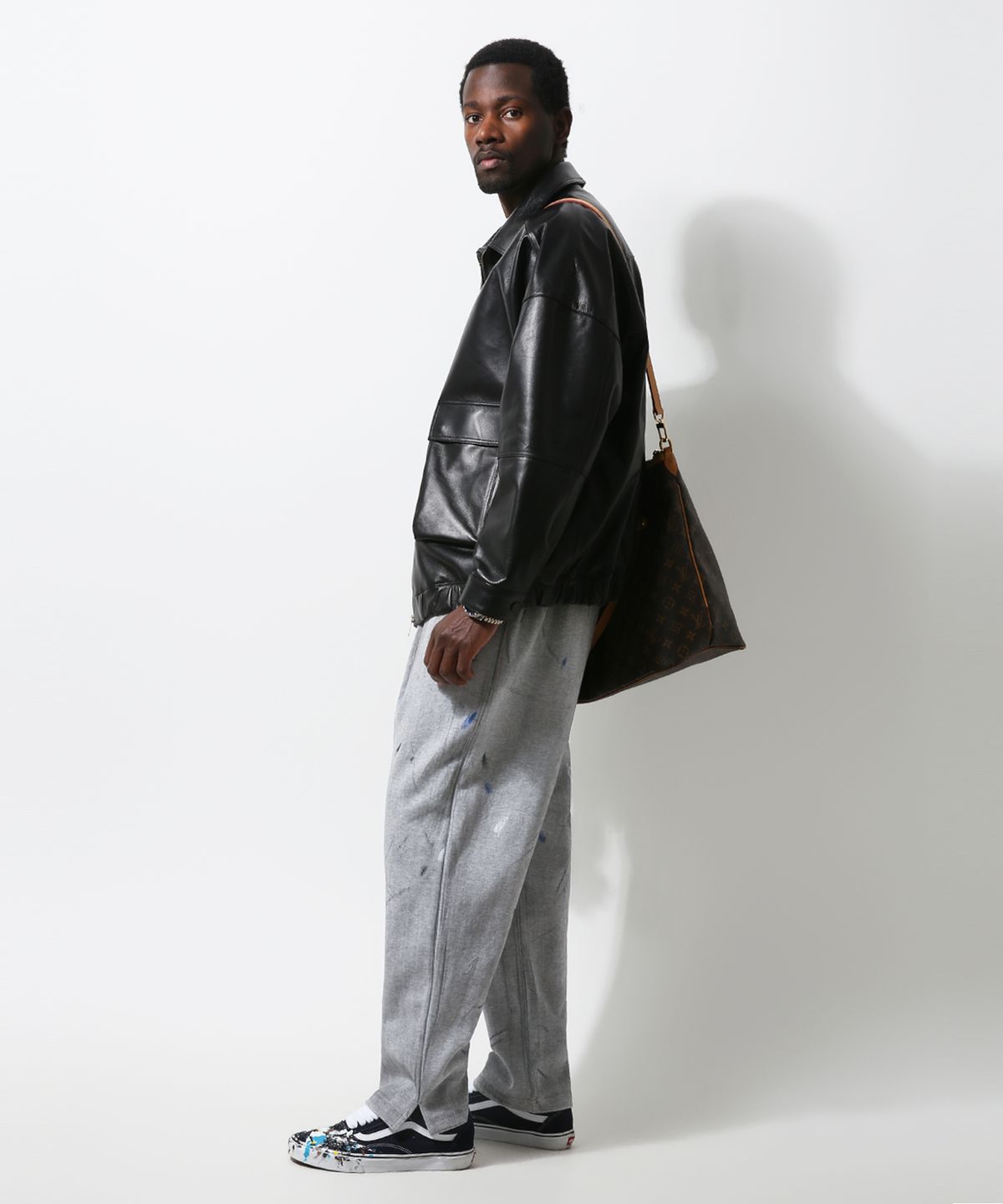 스트라이크(STRIKE) Artisan Splatter Atelier Pants (GREY)