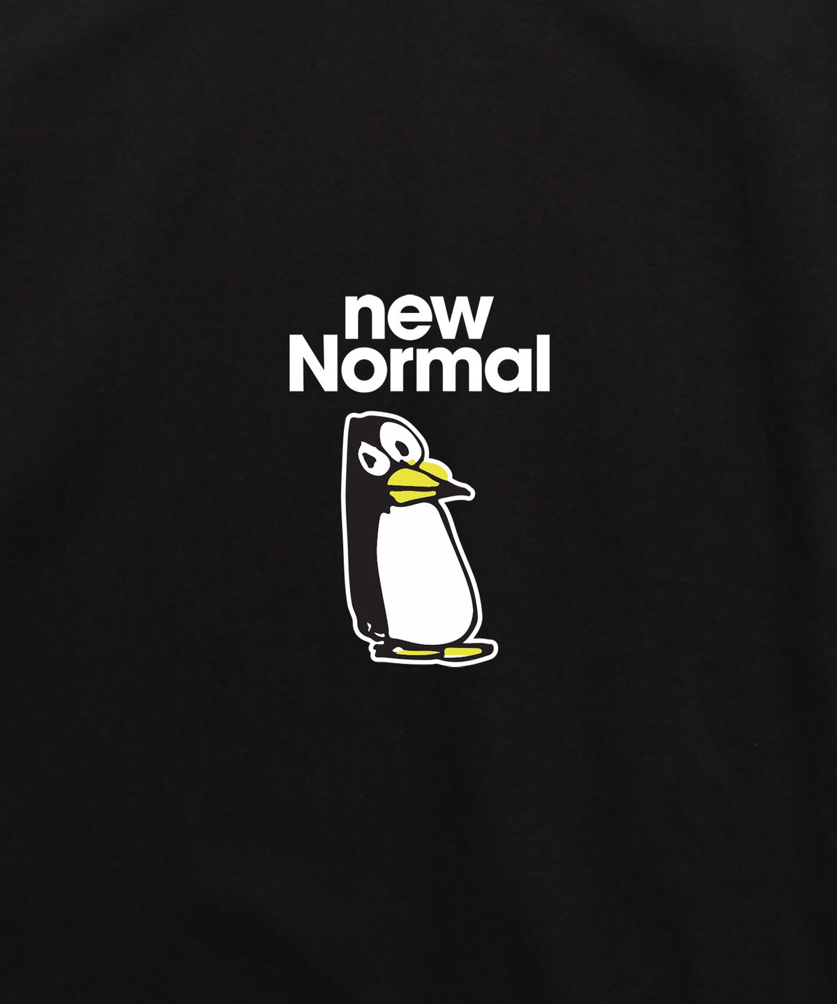 앱놀머씽(ABNORMALTHING) 뉴노멀 오버핏 티셔츠 블랙 (NEWNORMAL T-SHIRT BLACK)