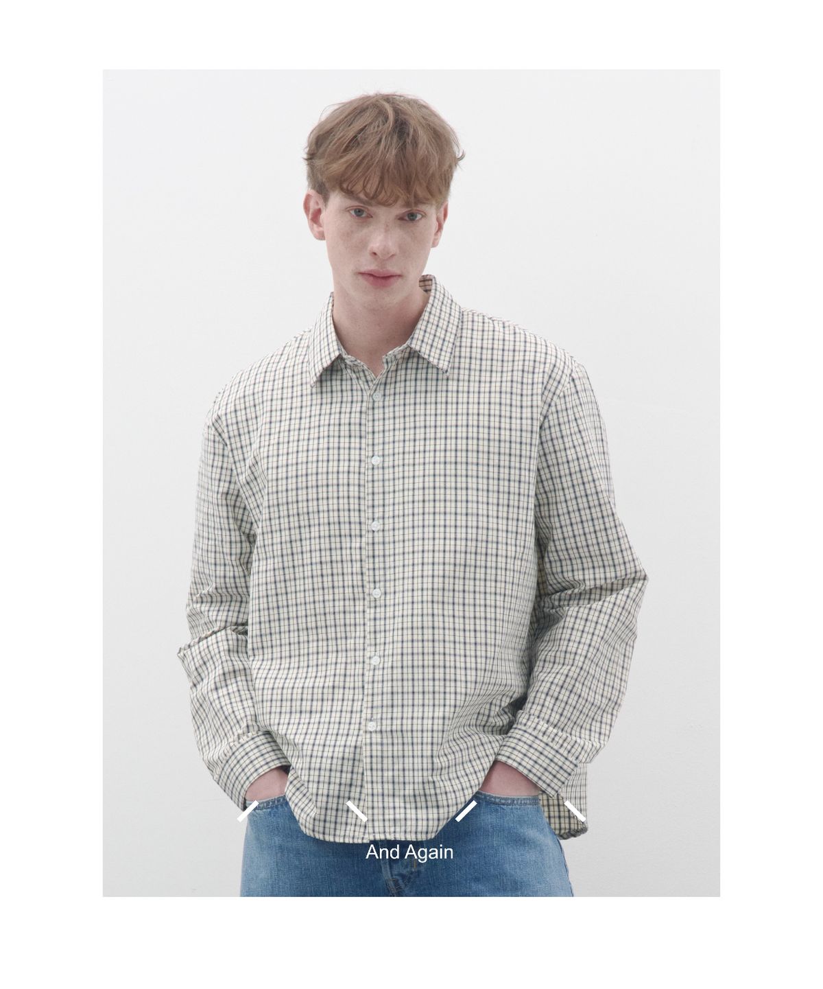 앤드어게인(ANDAGAIN) 빈티지 코엔 체크 셔츠