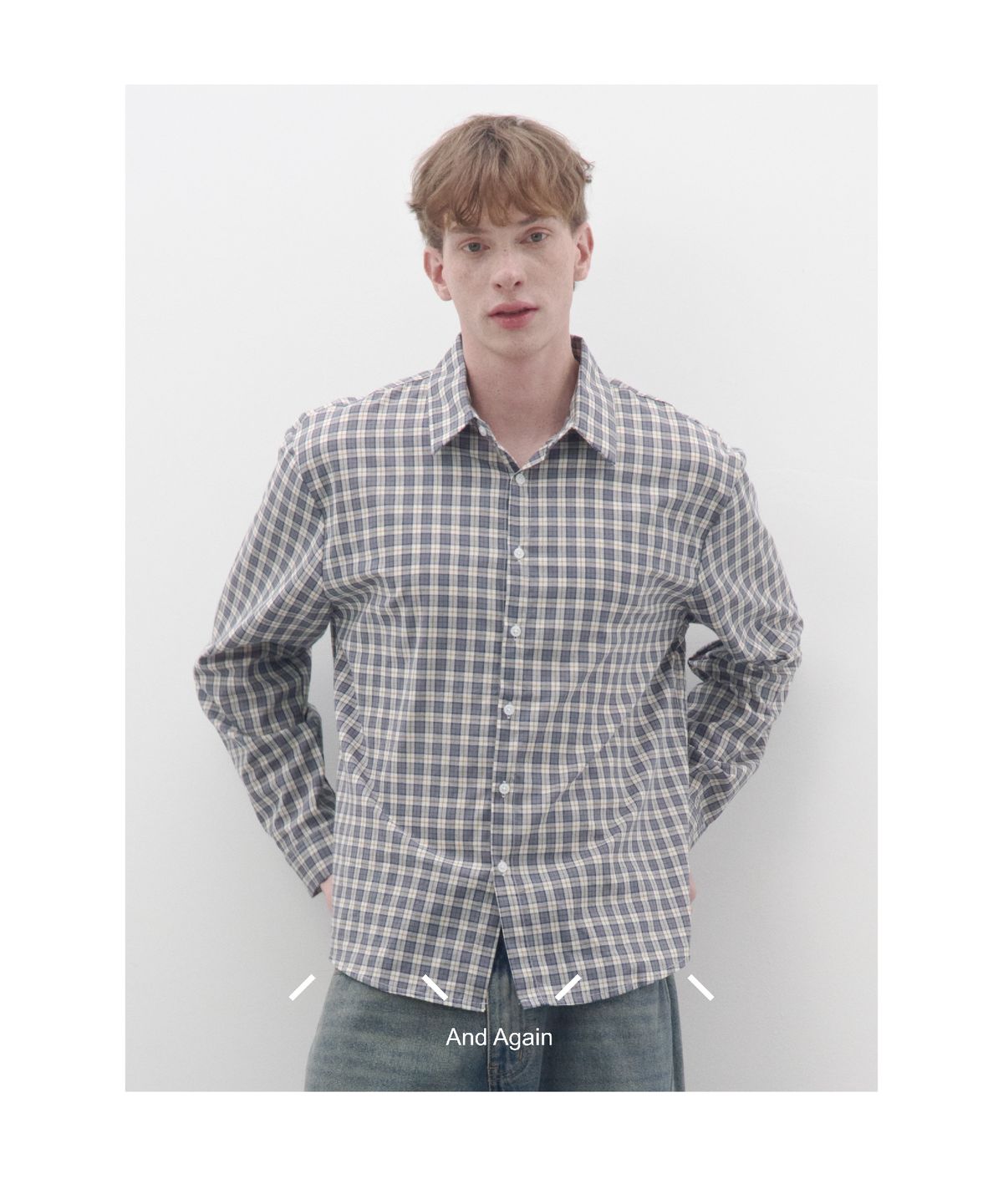 앤드어게인(ANDAGAIN) 빈티지 세코 체크 셔츠