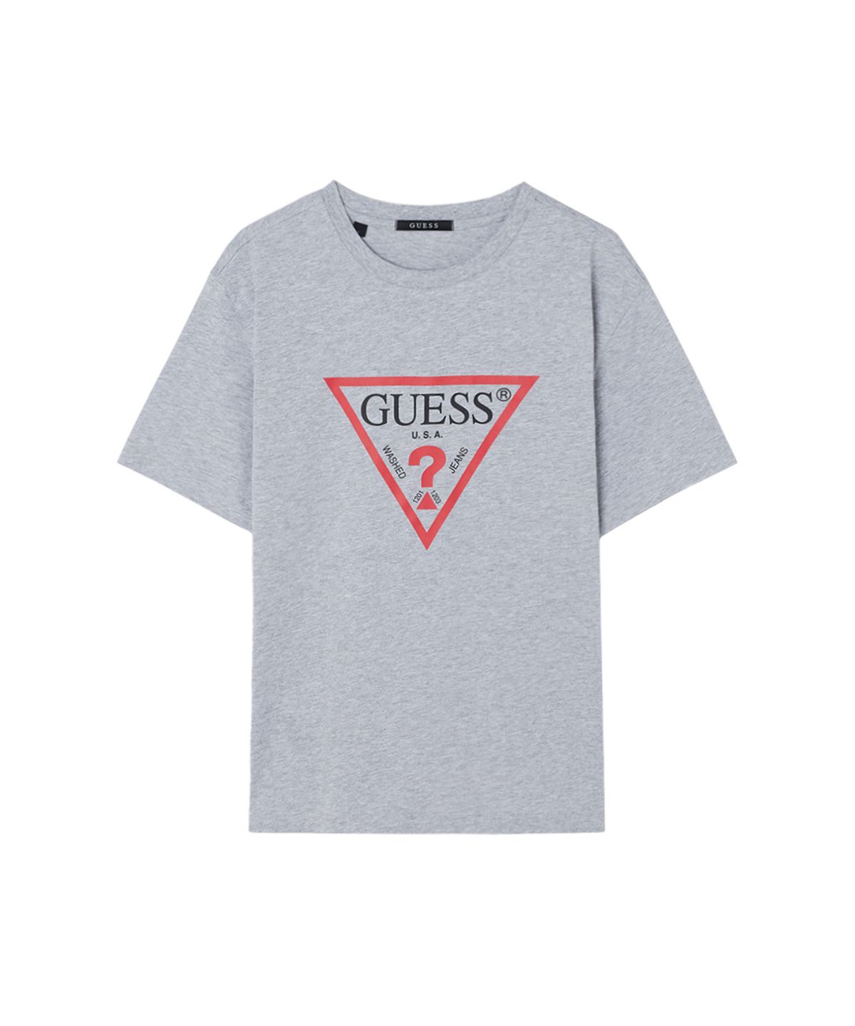 게스(GUESS) [CORE] 3color 유니 오리지널 삼각 반팔 티셔츠 MQ2K9405