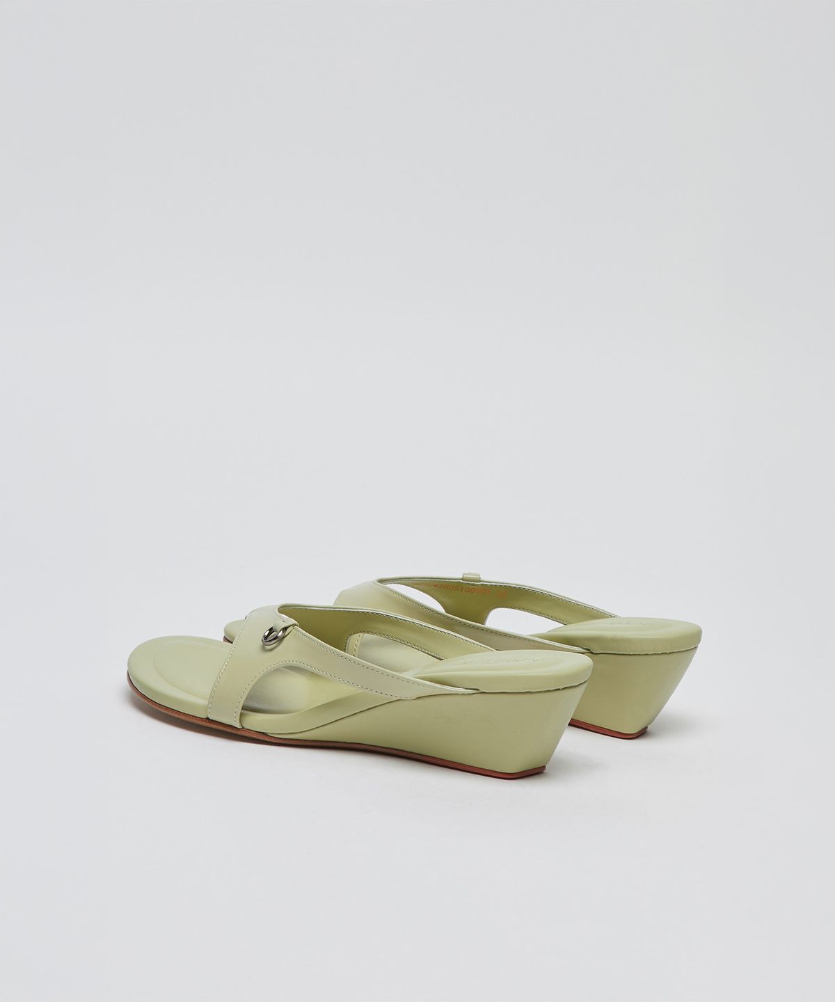 아카이브앱크(ARCHIVEPKE) O-ring wedge Sandals(Glossy olive beige)_OK2CM26051GOB