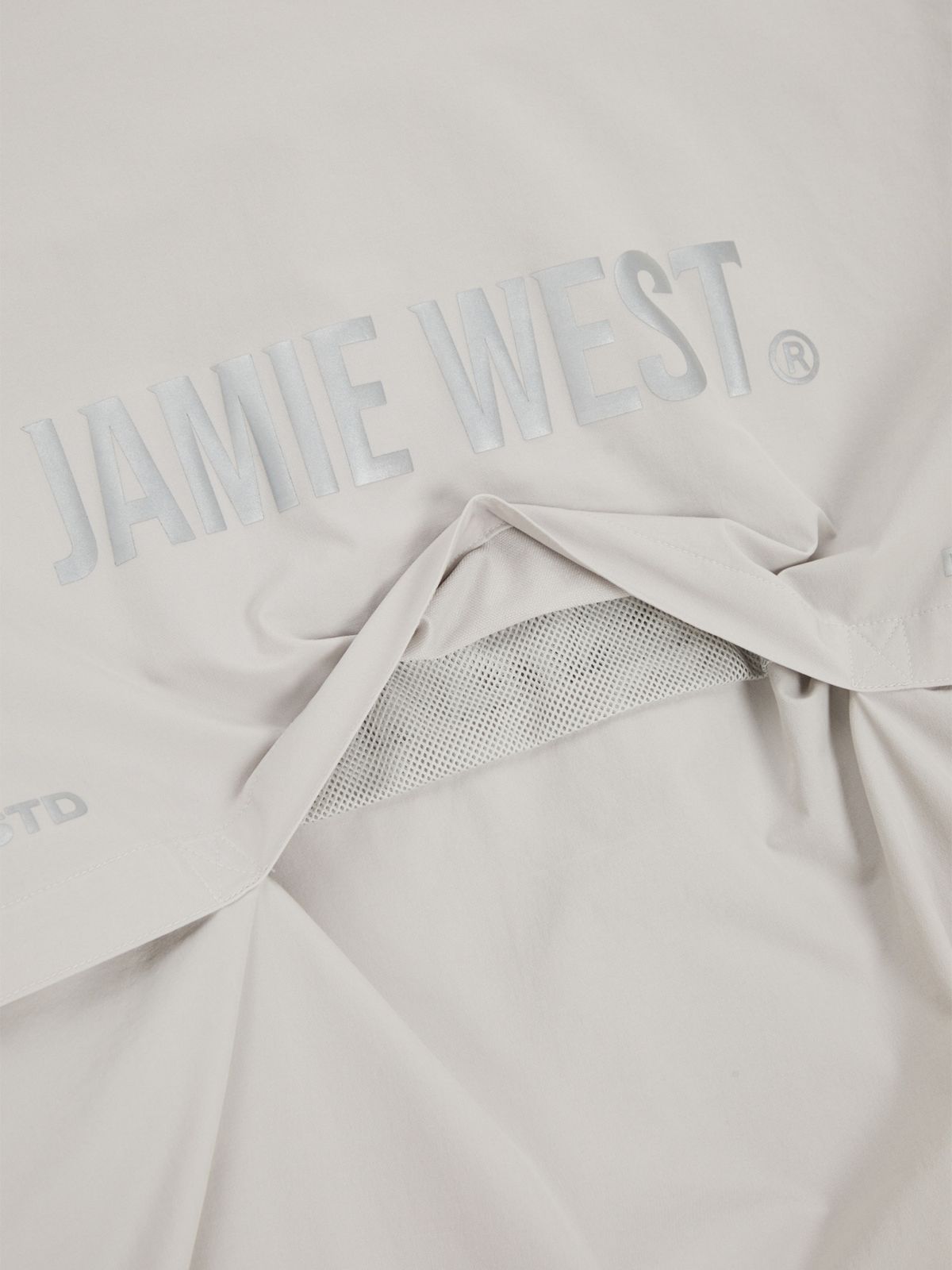 제이미웨스트(JAMIE WEST) 나일론 디테쳐블 더블집업 윈드브레이커 (그레이)