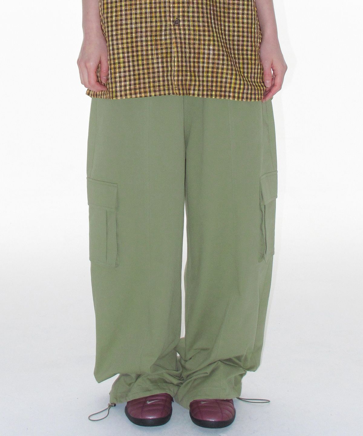 아메스 월드와이드(AMES-WORLDWIDE) OVER FIT CARGO PANTS KHAKI