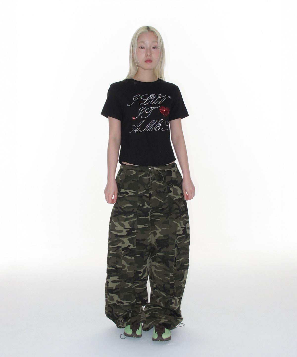 아메스 월드와이드(AMES-WORLDWIDE) OVER FIT CARGO PANTS CAMO