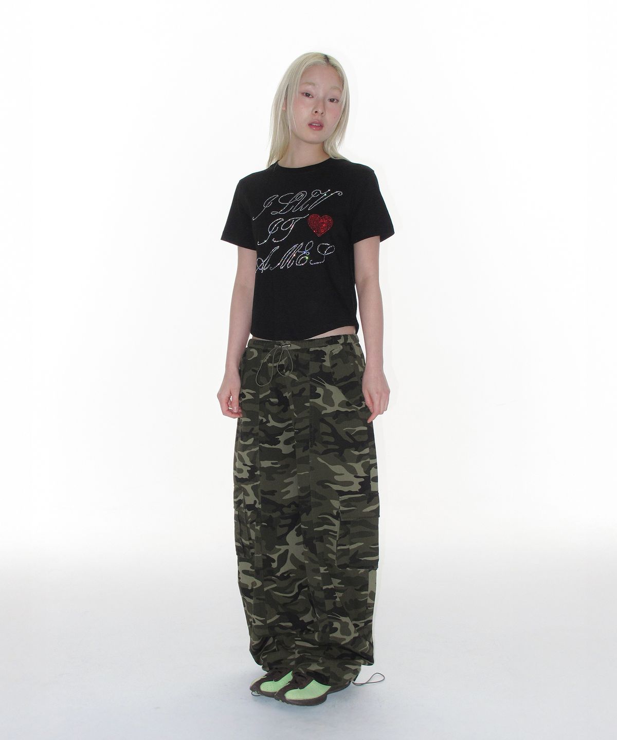 아메스 월드와이드(AMES-WORLDWIDE) OVER FIT CARGO PANTS CAMO