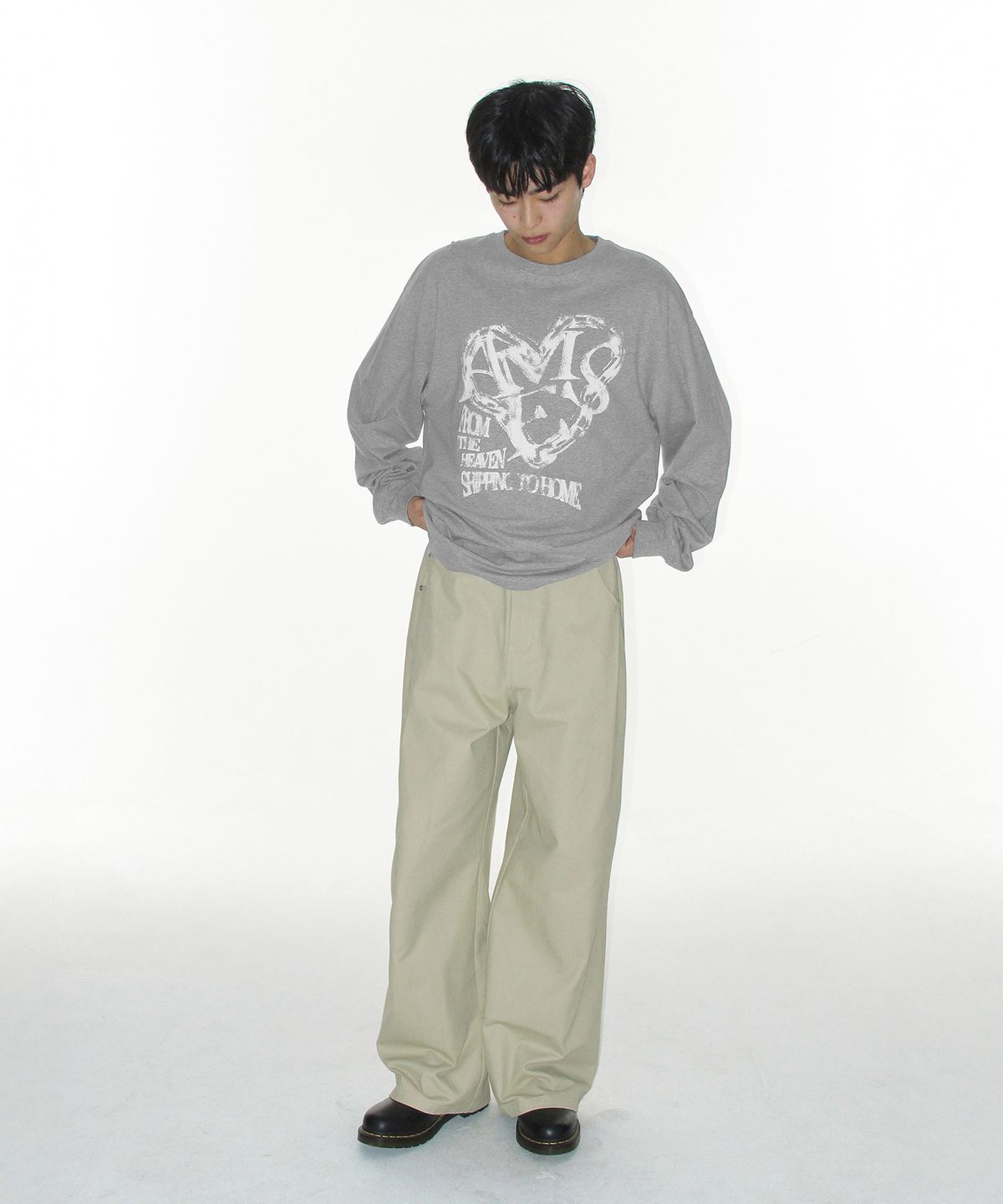 아메스 월드와이드(AMES-WORLDWIDE) 52 WIDE COTTON PANTS BEIGE