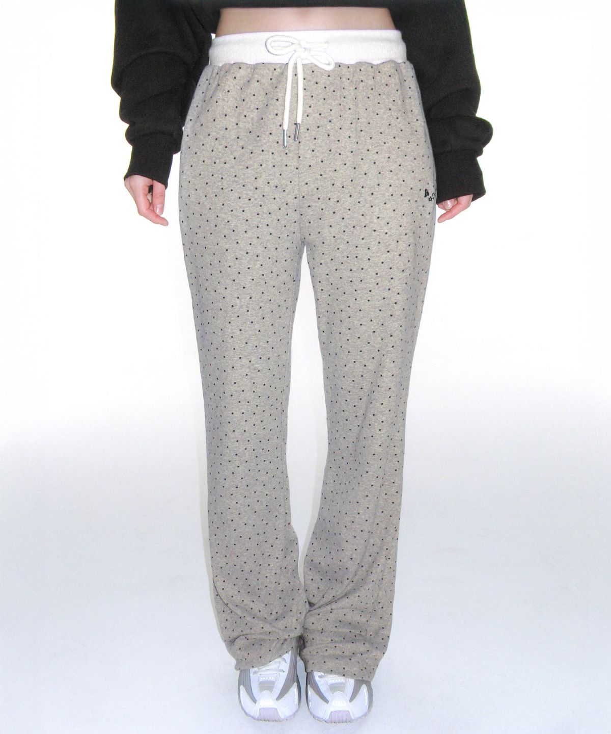 아메스 월드와이드(AMES-WORLDWIDE) TWINKLE BOOT CUT LEGGINGS PANTS GREY