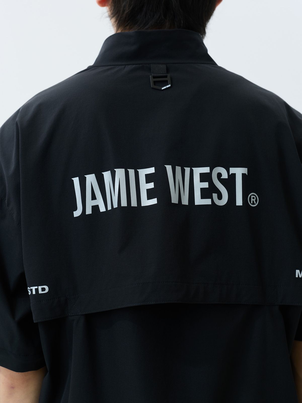 제이미웨스트(JAMIE WEST) 나일론 디테쳐블 더블집업 윈드브레이커 (블랙)