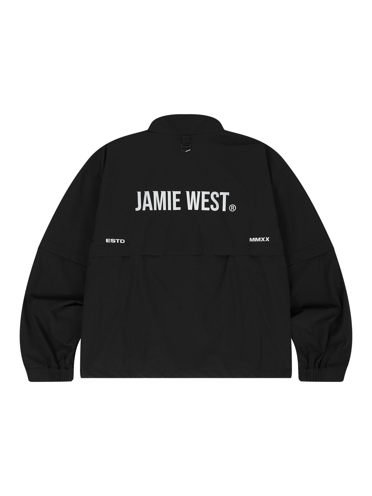 제이미웨스트(JAMIE WEST) 나일론 디테쳐블 더블집업 윈드브레이커 (블랙)