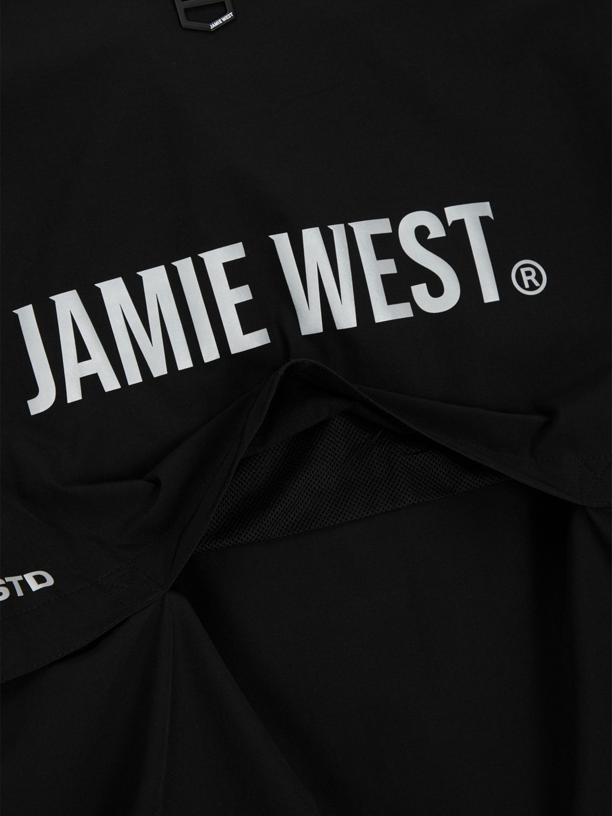 제이미웨스트(JAMIE WEST) 나일론 디테쳐블 더블집업 윈드브레이커 (블랙)