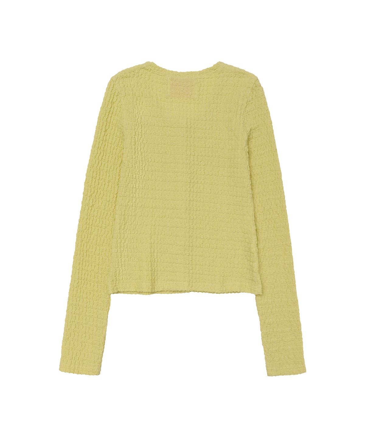 아메스 월드와이드(AMES-WORLDWIDE) WRINKLED CARDIGAN & SLEEVELESS SET-UP YELLOW
