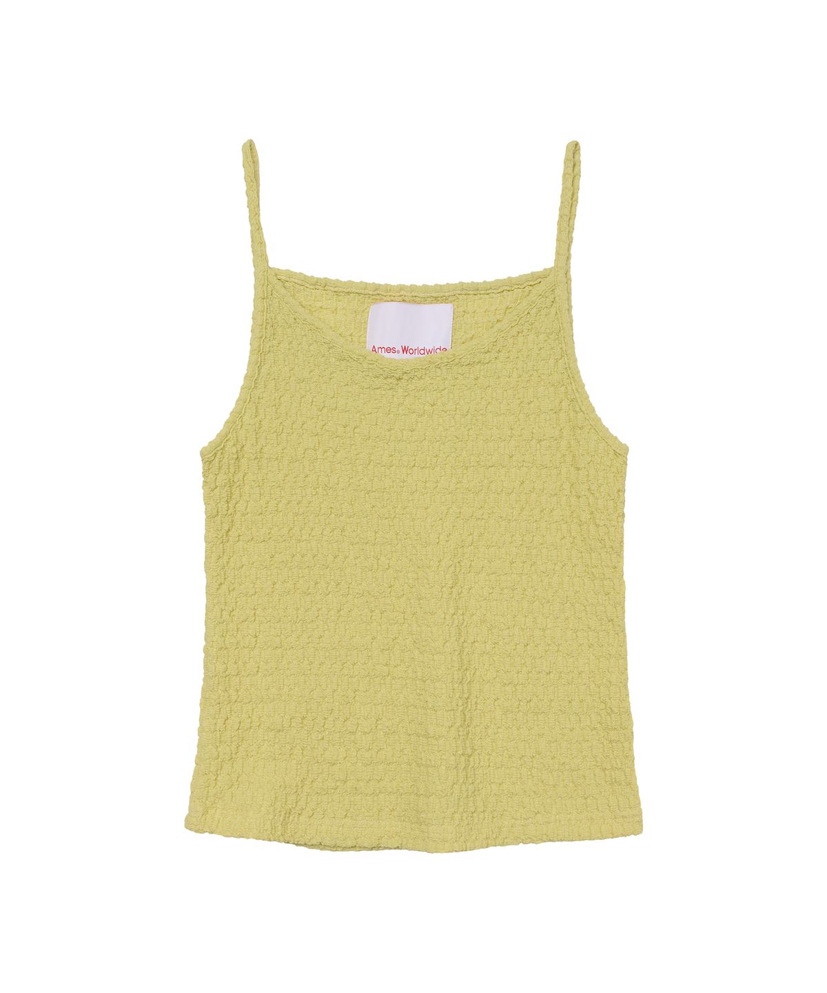 아메스 월드와이드(AMES-WORLDWIDE) WRINKLED CARDIGAN & SLEEVELESS SET-UP YELLOW