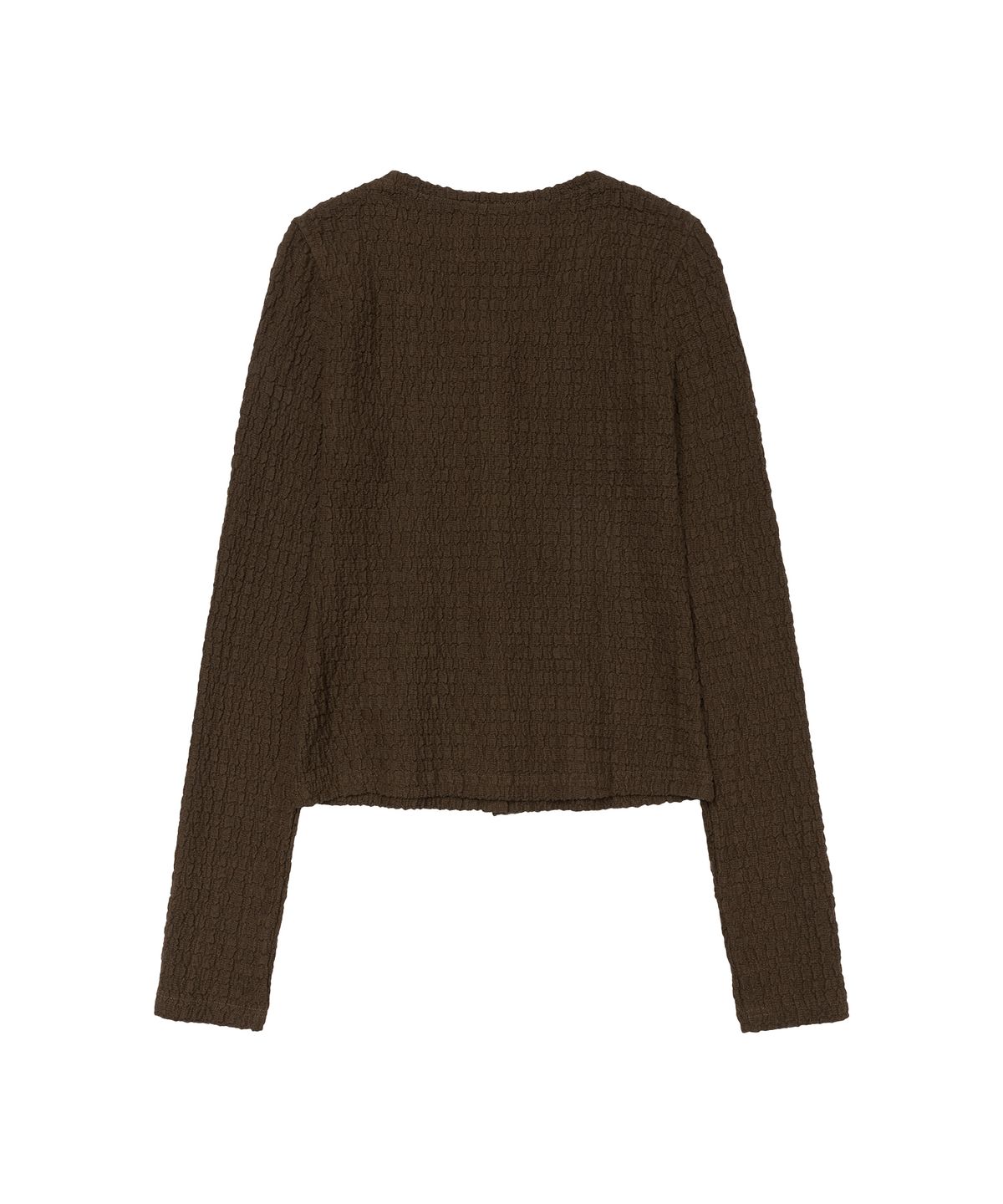 아메스 월드와이드(AMES-WORLDWIDE) WRINKLED CARDIGAN & SLEEVELESS SET-UP BROWN