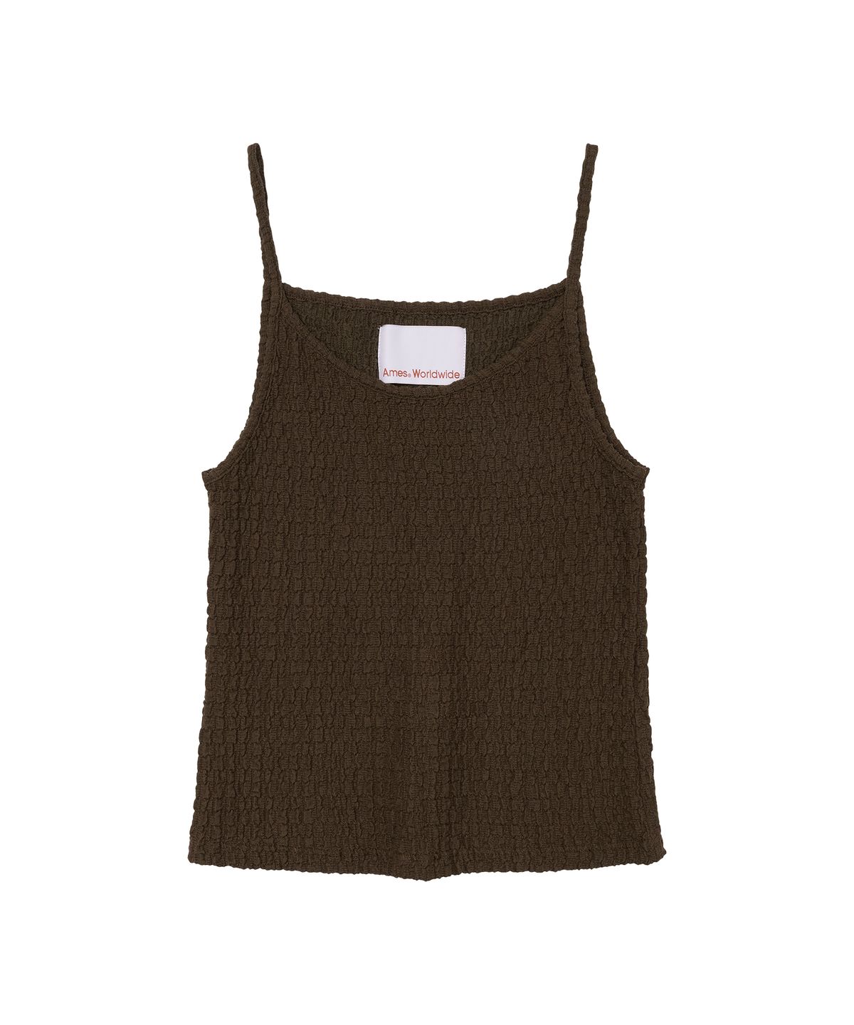 아메스 월드와이드(AMES-WORLDWIDE) WRINKLED CARDIGAN & SLEEVELESS SET-UP BROWN