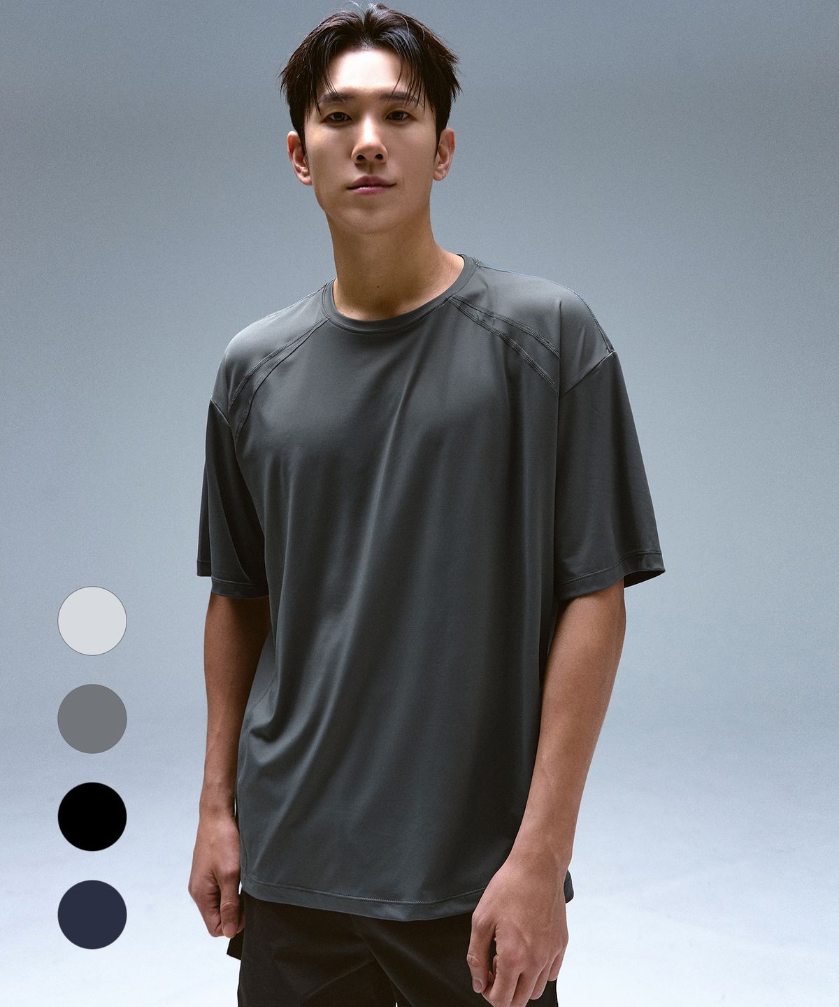 드로우핏(DRAW FIT) [한스X드로우핏] 액티브 라인 하프 티셔츠 [4color]