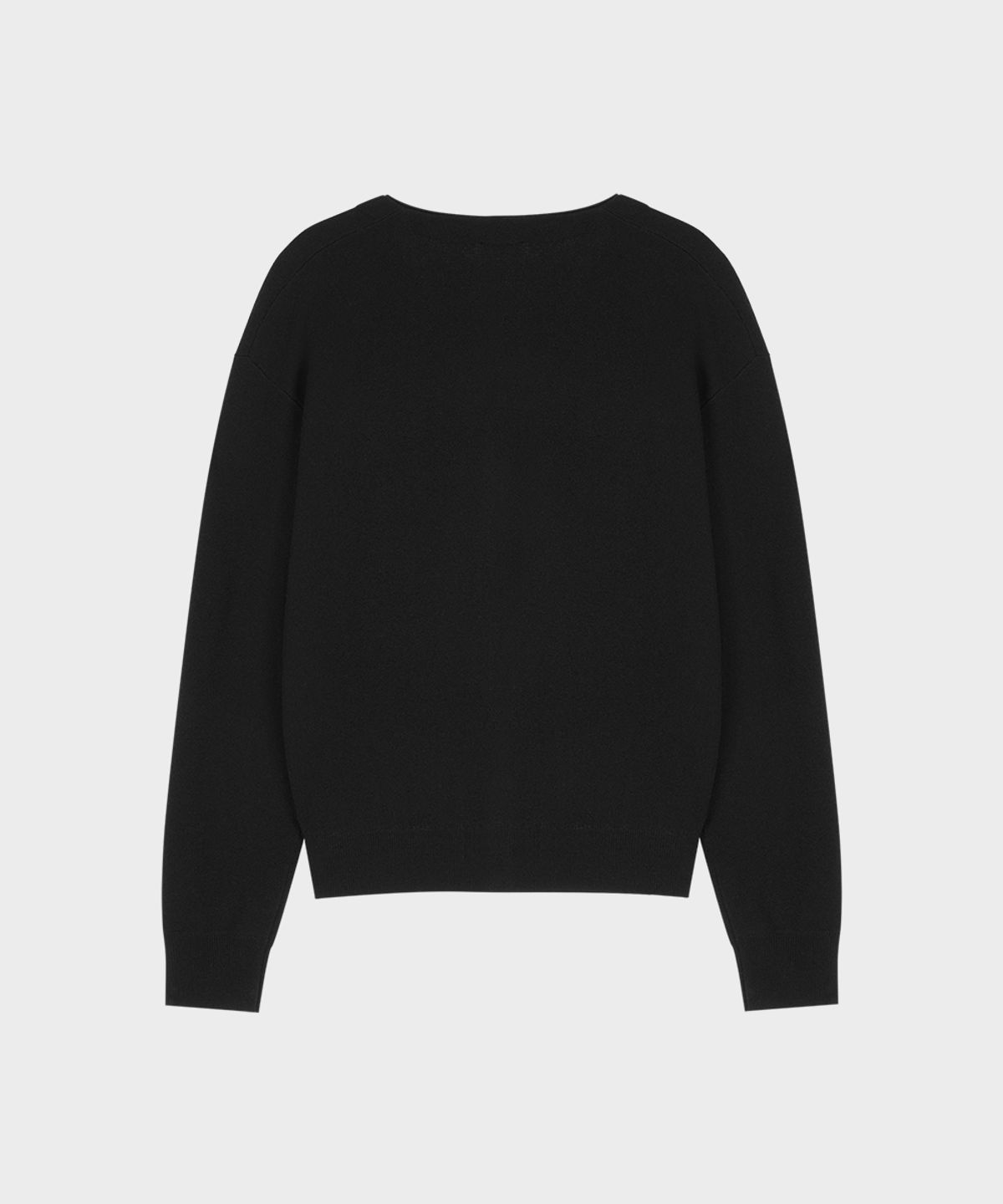테일던(TAILDERN) Wool Cashmere V-neck Cardigan Black