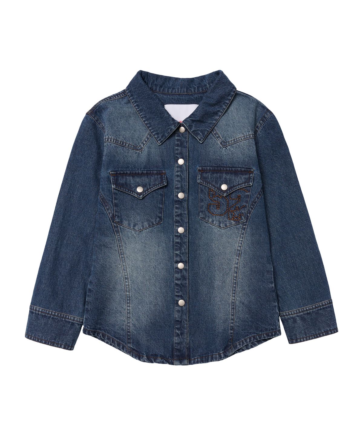 아메스 월드와이드(AMES-WORLDWIDE) 3/4 SLEEVE DENIM SHIRTS BLUE