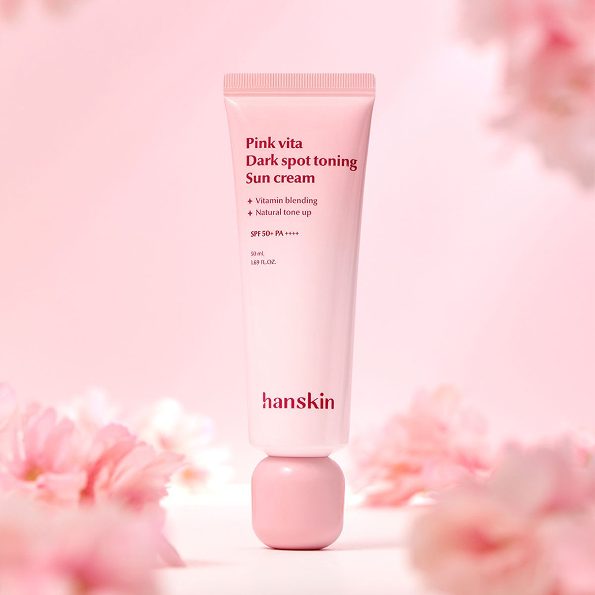 한스킨(HANSKIN) 핑크 비타 잡티 토닝 선크림 50ml