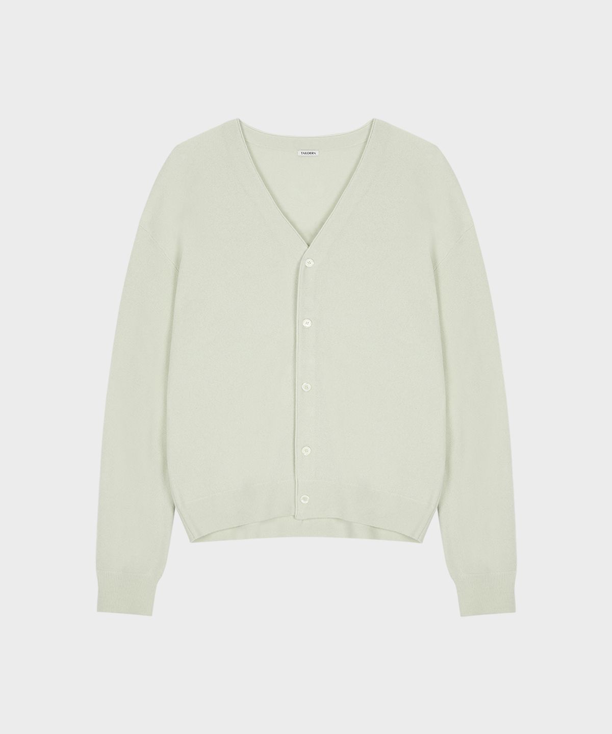 테일던(TAILDERN) Wool Cashmere V-neck Cardigan Mint