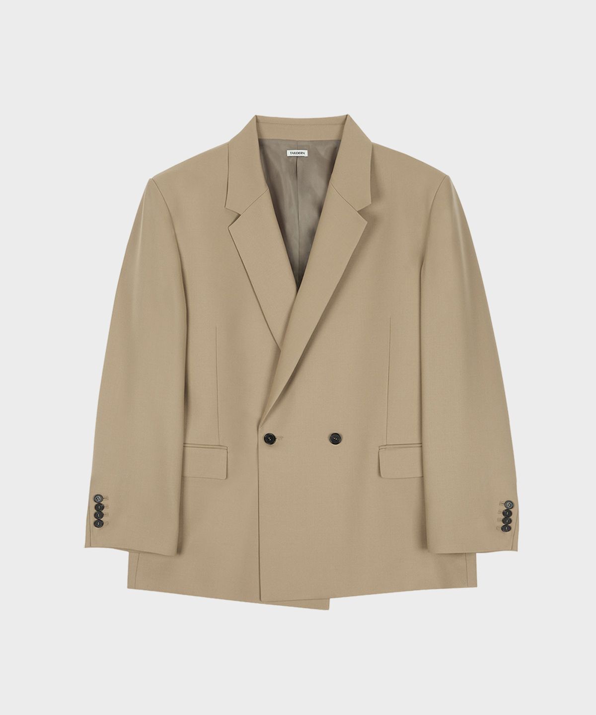 테일던(TAILDERN) Oversized Double Breasted Jacket Beige