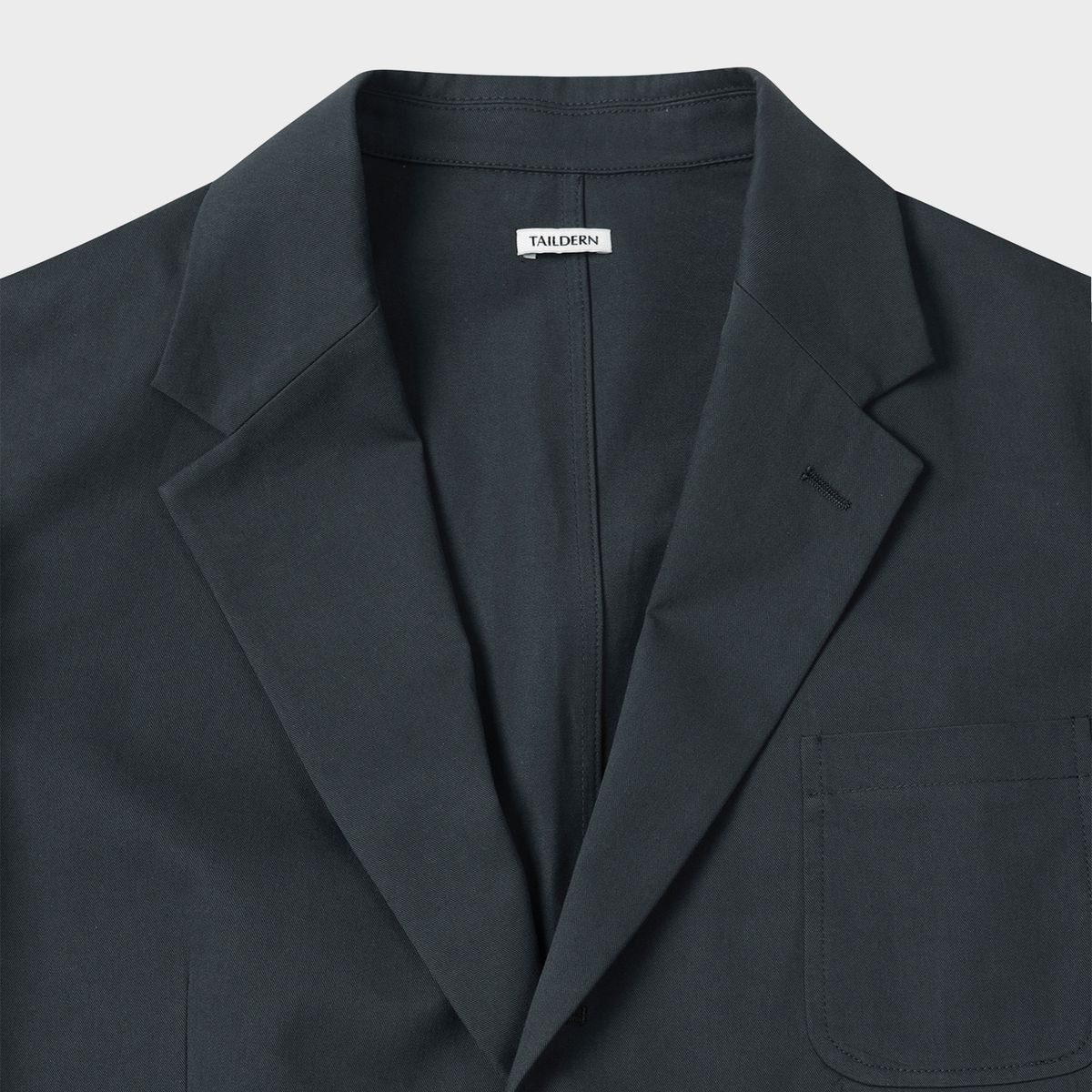 테일던(TAILDERN) Light Weight cotton Tailored Jacket Charcoal