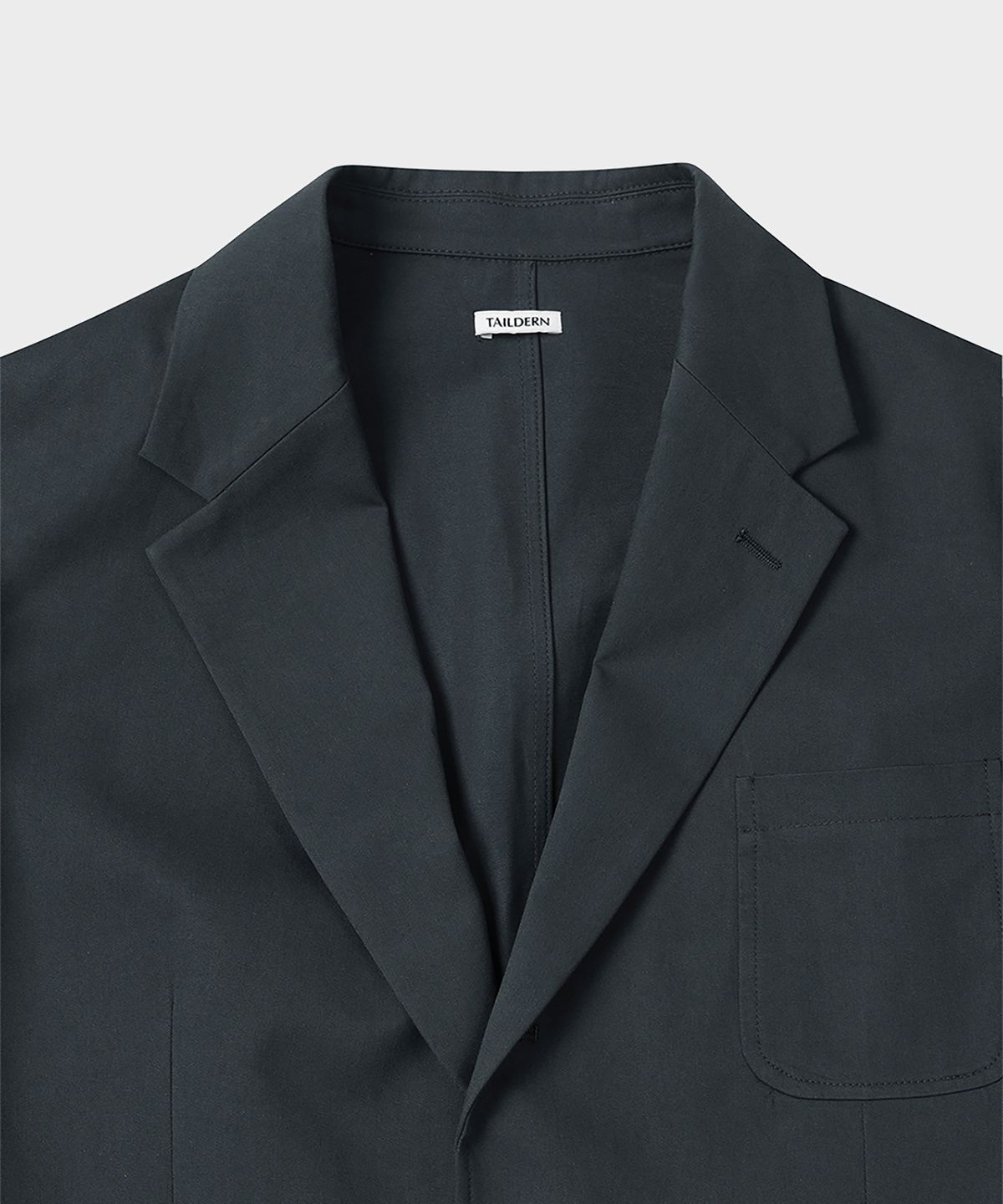 테일던(TAILDERN) Light Weight cotton Tailored Jacket Charcoal