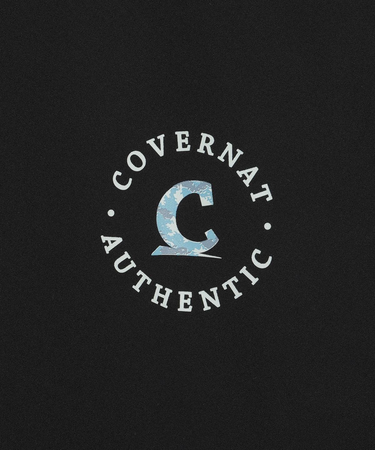 커버낫 키즈(COVERNAT KIDS) 호라이즌 패턴로고 래쉬가드 블랙 CK2602RG04BK