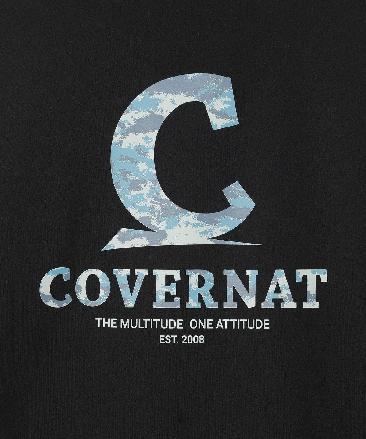 커버낫 키즈(COVERNAT KIDS) 호라이즌 패턴로고 래쉬가드 블랙 CK2602RG04BK
