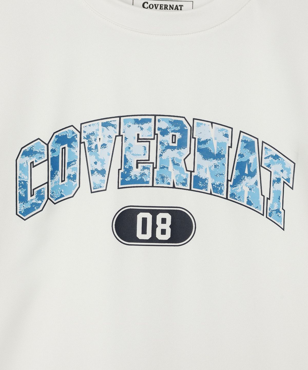 커버낫 키즈(COVERNAT KIDS) 패턴 아치로고 래쉬가드 아이보리 CK2602RG02IV