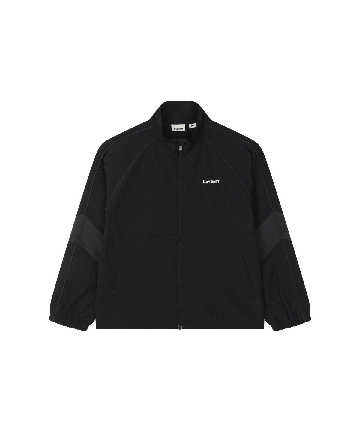 커버낫 키즈(COVERNAT KIDS) 쿠퍼로고 컬러블록 바람막이 블랙 CK2602JK52BK