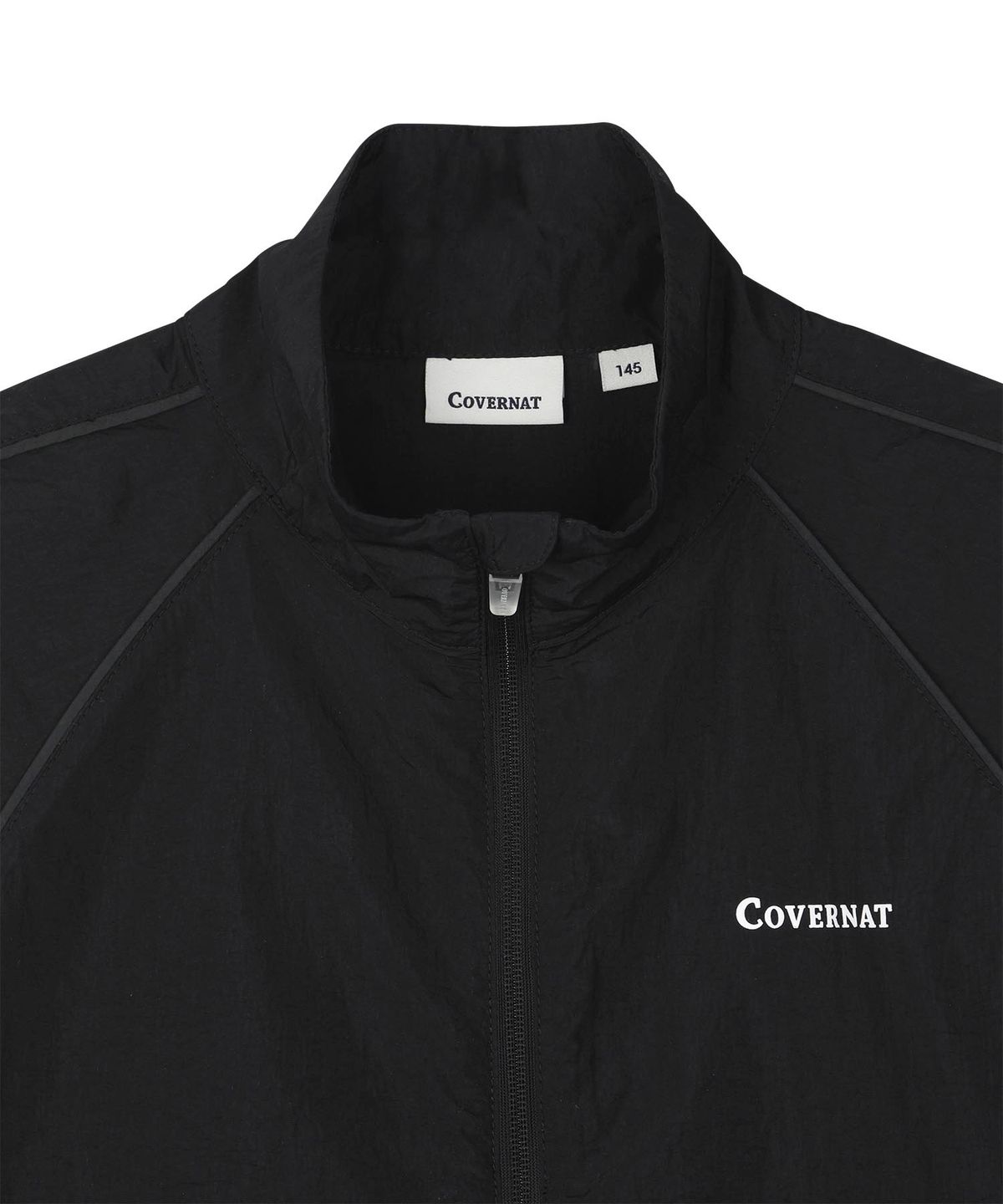 커버낫 키즈(COVERNAT KIDS) 쿠퍼로고 컬러블록 바람막이 블랙 CK2602JK52BK