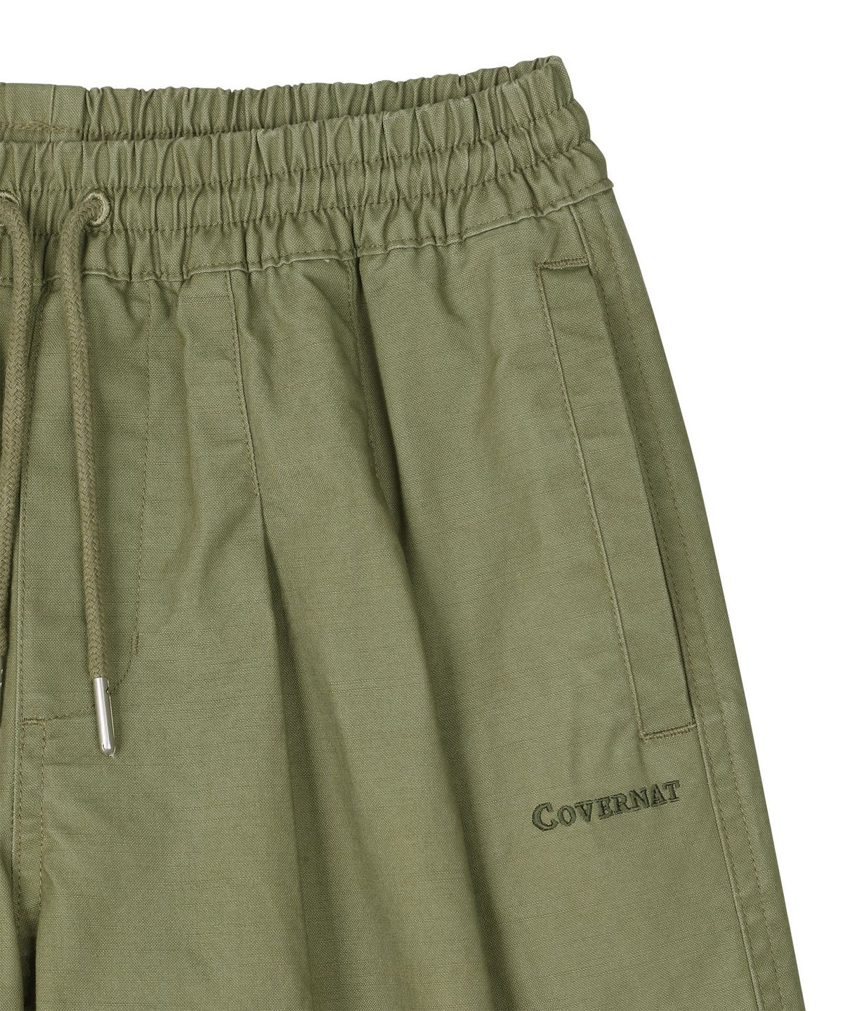커버낫 키즈(COVERNAT KIDS) 워드마크 버뮤다 우븐팬츠 올리브 CK2602SO23OL