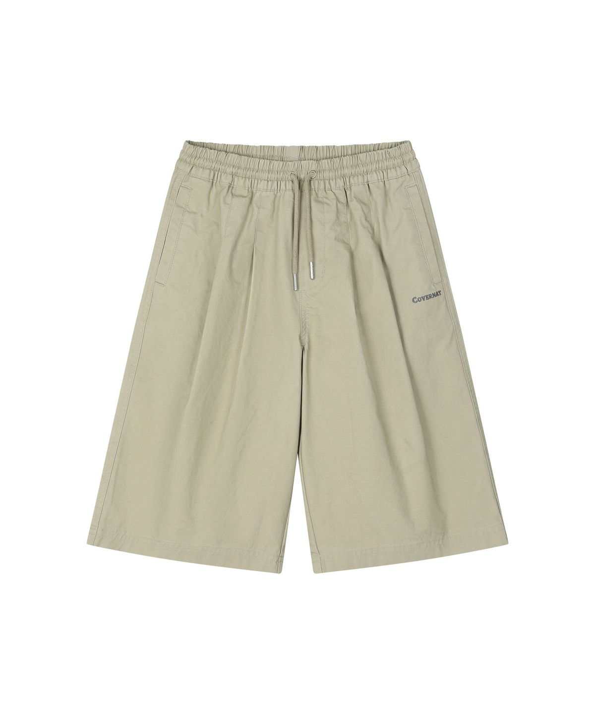 커버낫 키즈(COVERNAT KIDS) 워드마크 버뮤다 우븐팬츠 베이지 CK2602SO23BE