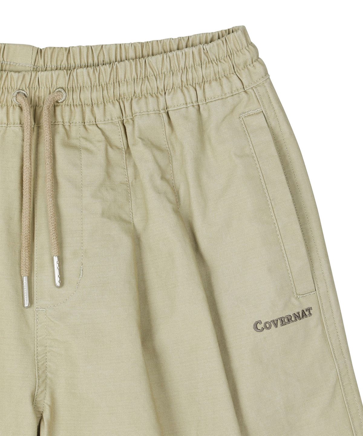 커버낫 키즈(COVERNAT KIDS) 워드마크 버뮤다 우븐팬츠 베이지 CK2602SO23BE