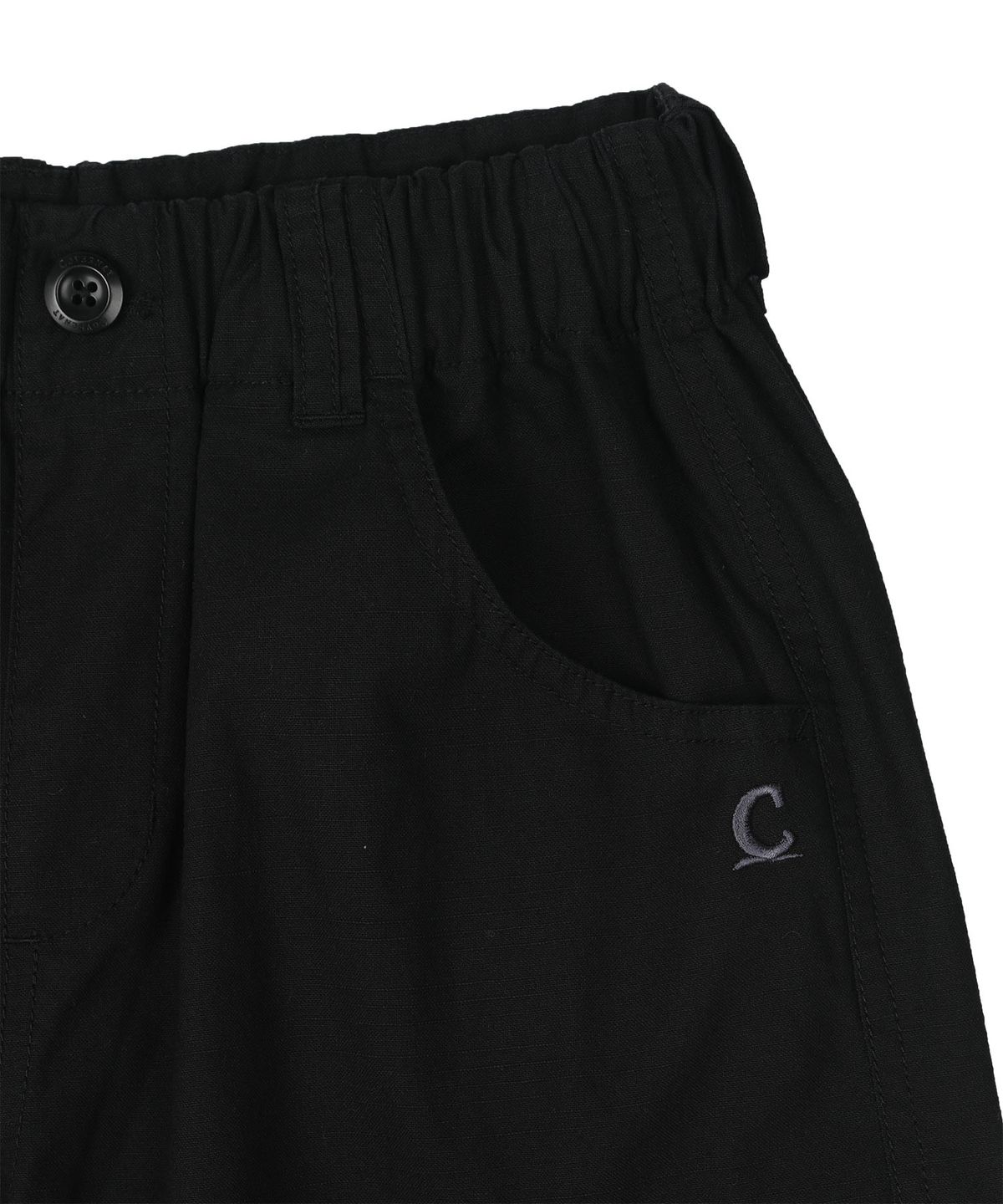 커버낫 키즈(COVERNAT KIDS) 카고 버뮤다 우븐팬츠 블랙 CK2602SO43BK