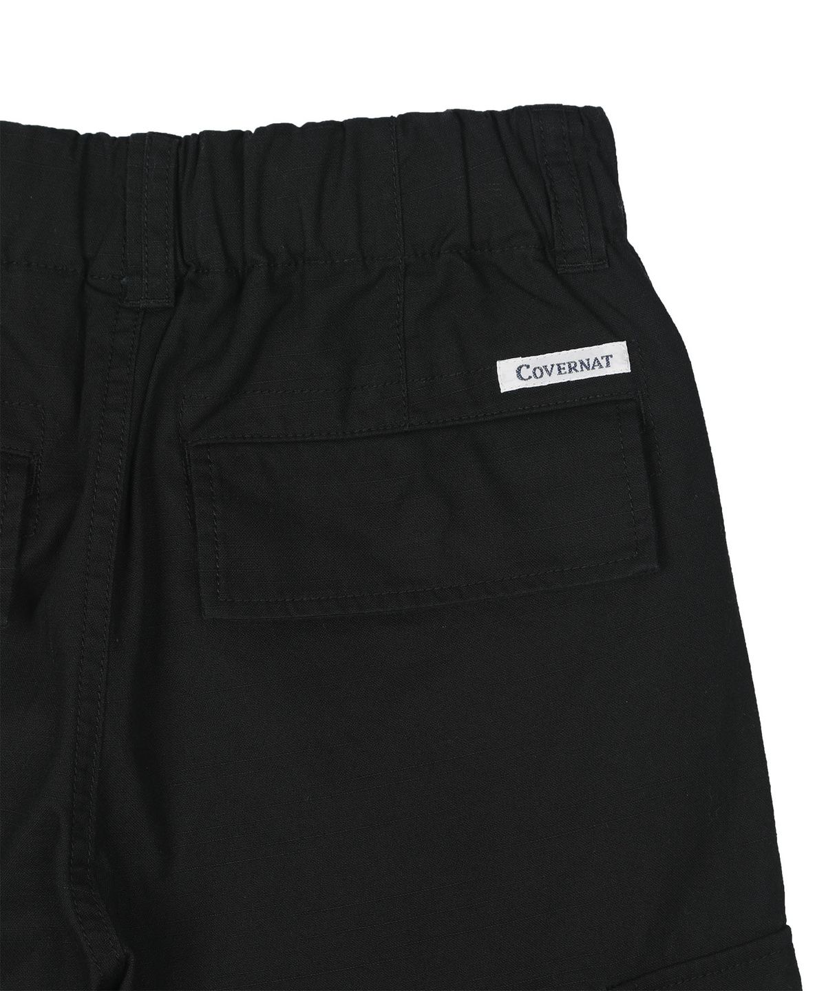 커버낫 키즈(COVERNAT KIDS) 카고 버뮤다 우븐팬츠 블랙 CK2602SO43BK