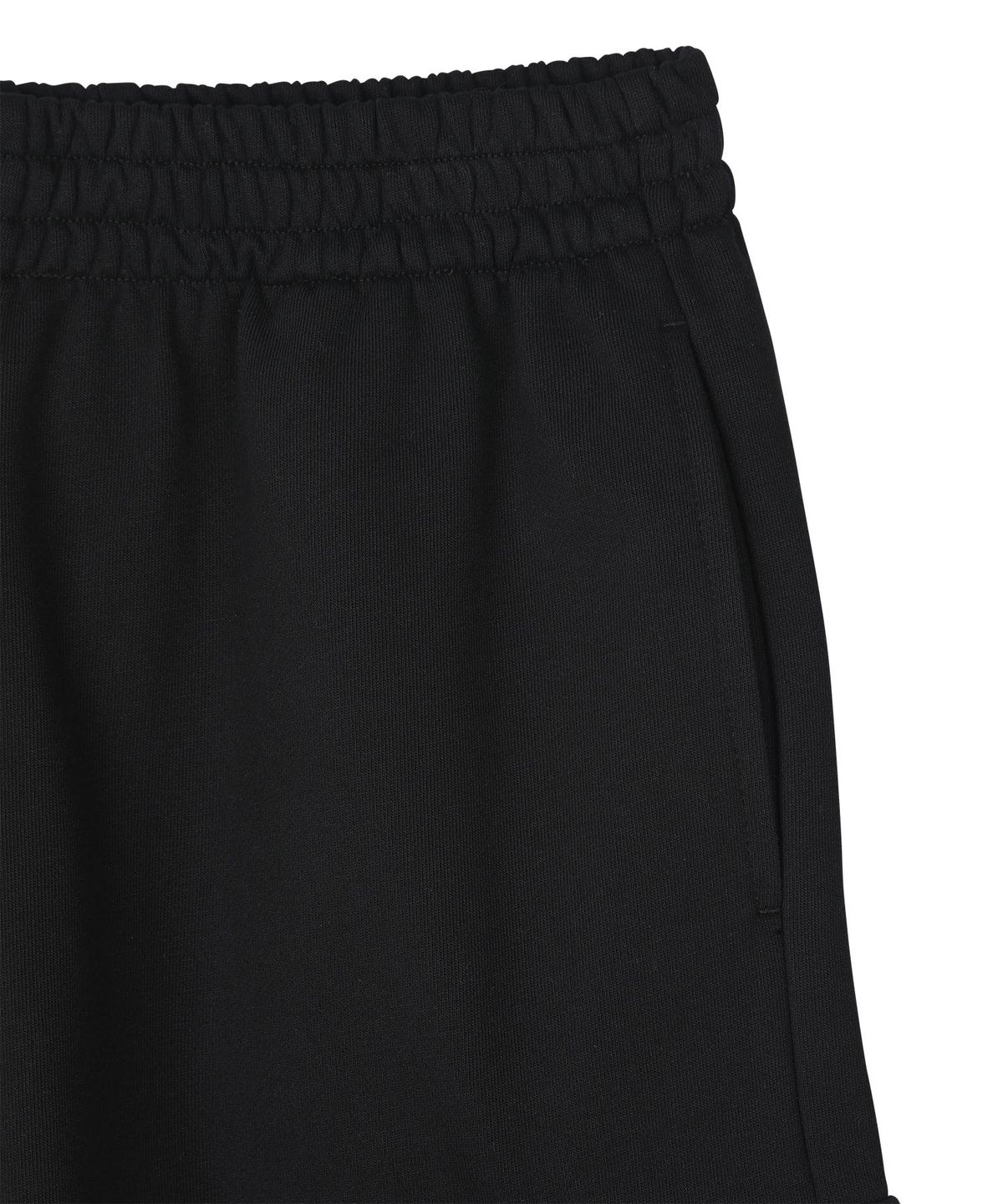 커버낫 키즈(COVERNAT KIDS) 워드마크 카고 버뮤다 스웻팬츠 블랙 CK2602JS10BK