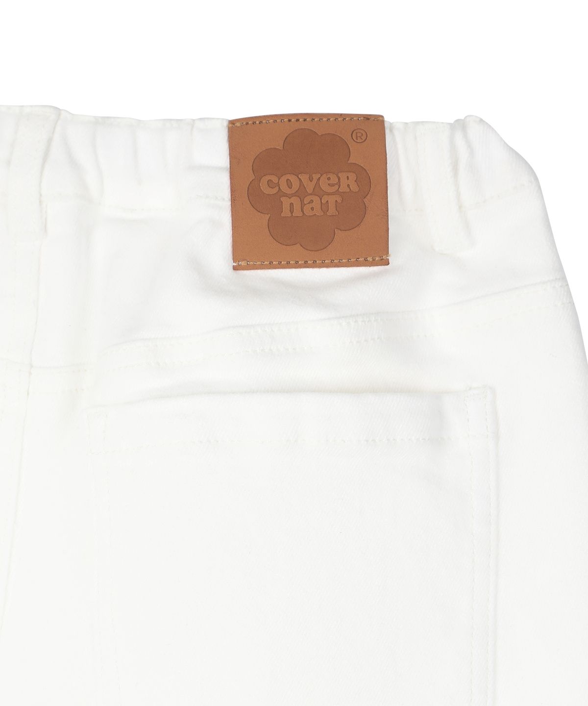 커버낫 키즈(COVERNAT KIDS) 쿠퍼로고 데님쇼츠 화이트 CK2602IS86WH