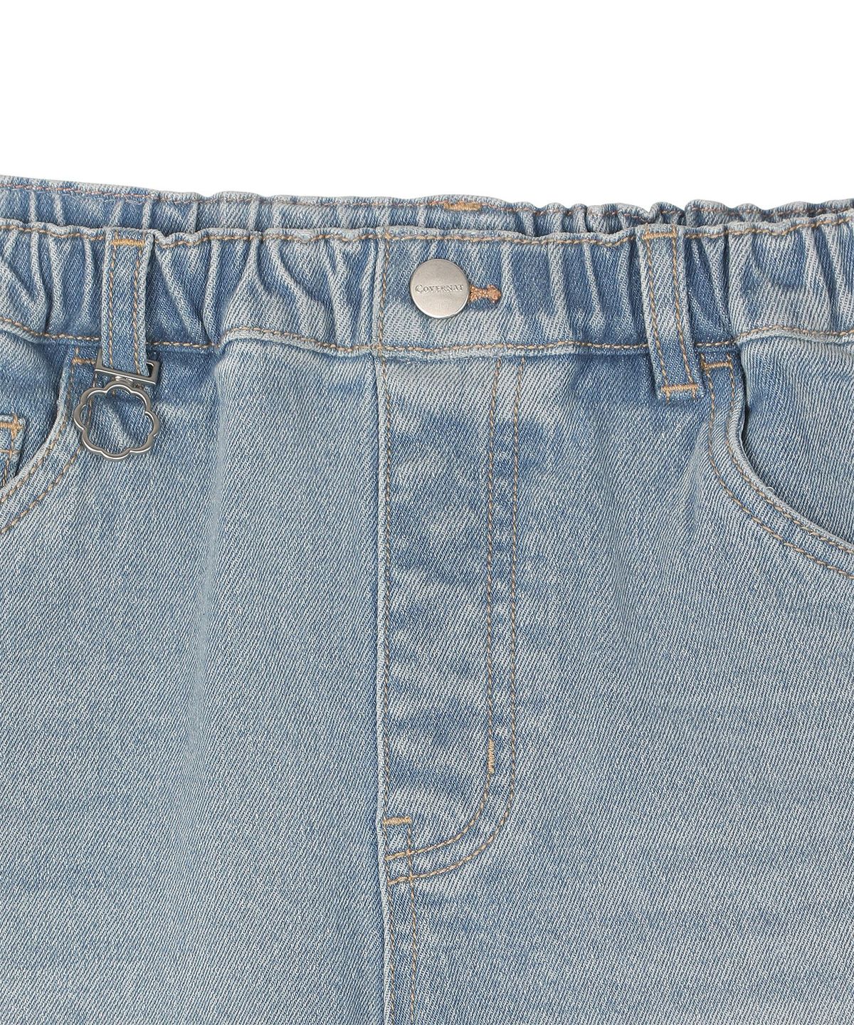 커버낫 키즈(COVERNAT KIDS) 쿠퍼로고 데님쇼츠 라이트블루 CK2602IS86LB