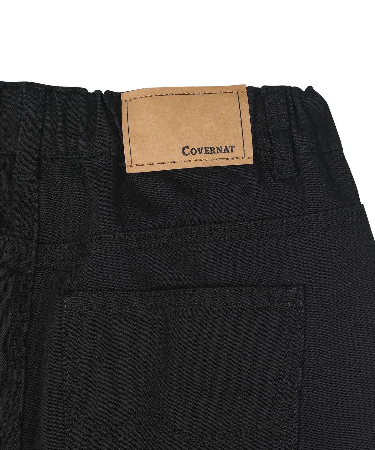커버낫 키즈(COVERNAT KIDS) 베이직 버뮤다 데님팬츠 블랙 CK2602IS21BK