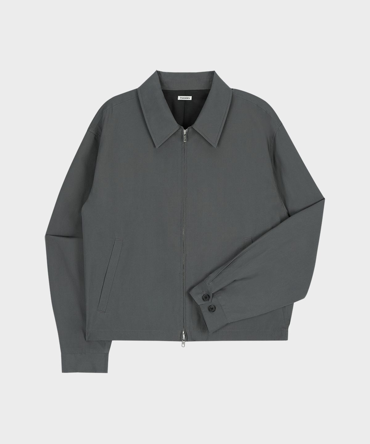 테일던(TAILDERN) High Density Cotton Harrington Jacket Grey